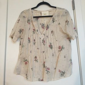 anthropologie floral top